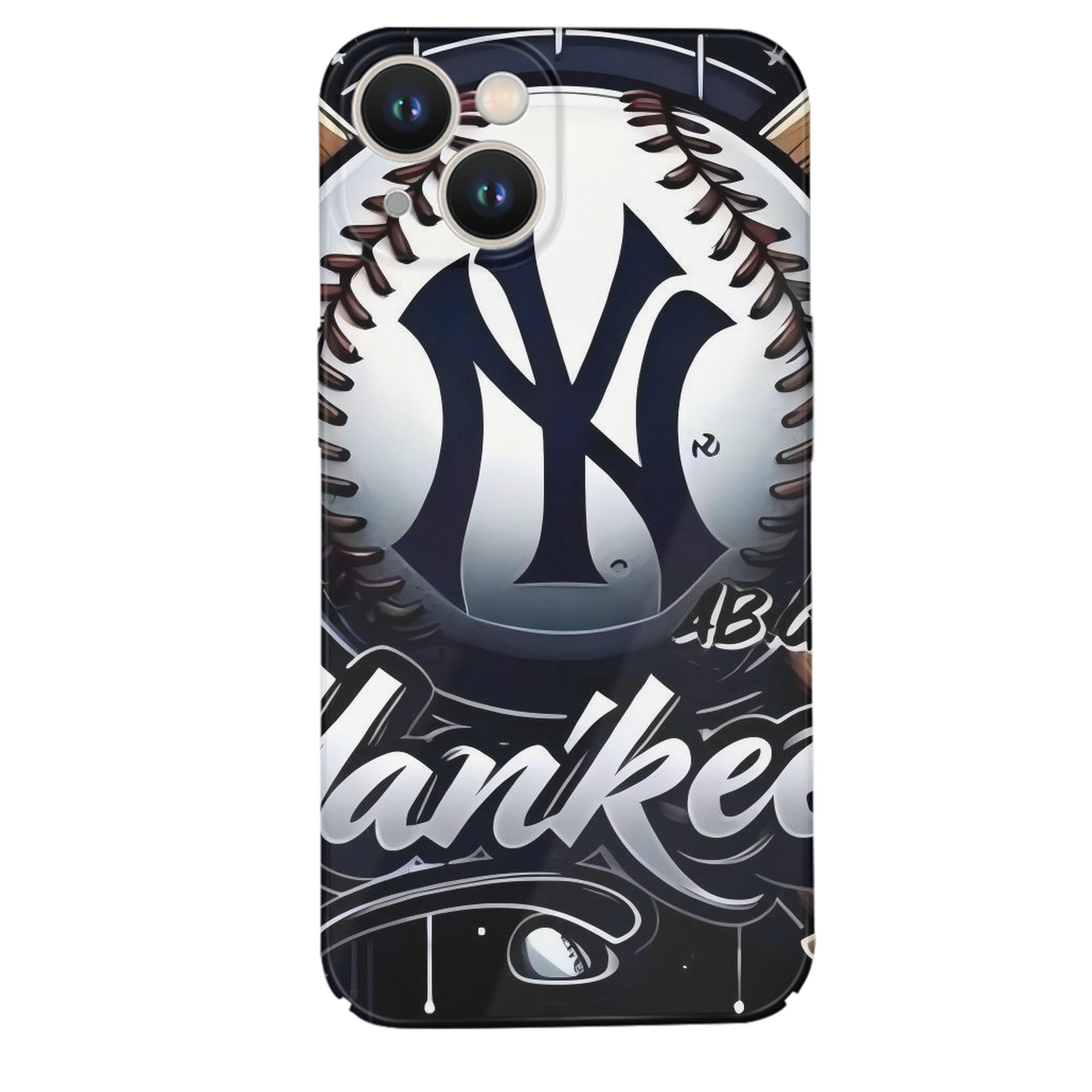 New York Yankees 241 IPhone 14 Series Full-Cover Hard Case – Shockproof With Raised Camera Protection – Precise Cutouts, Wireless Charging Compatible – Durable, Anti-Yellowing, Easy To Clean